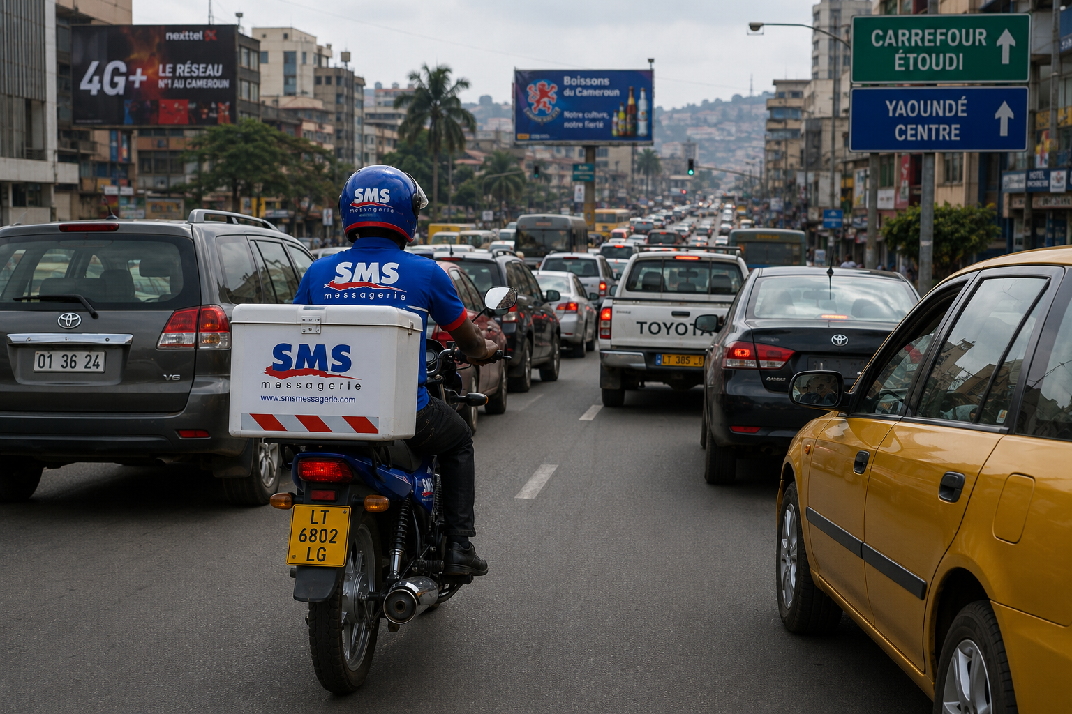 Coursier express SMS Messagerie - Livraison rapide sur moto en ville
