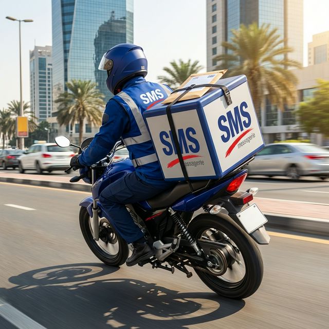 Coursier express SMS Messagerie - Livraison rapide sur moto en ville